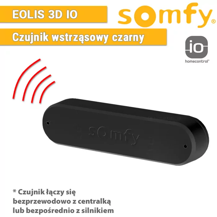 Eolis 3D WireFree io – wstrząsowy czujnik wiatrowy io – czarny 9016354