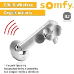 Automatyka pogodowa somfy czujnik wiatru eolis wirefree io, 1816084