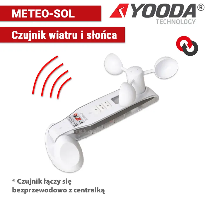 Czujnik wiatru-słońca METEO SOL YSH 1611800H