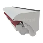 Częściowy aluminiowy daszek ochronny nad markizę o wymiarze 25cm