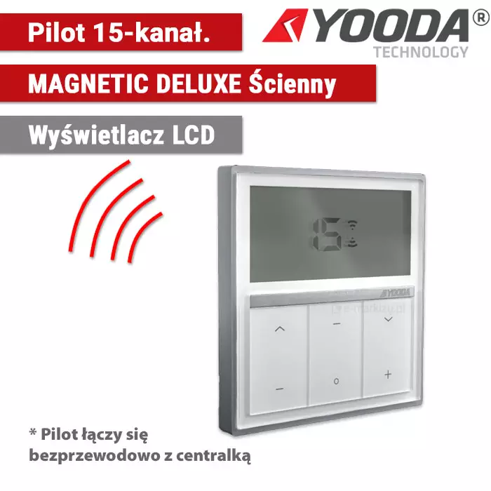 Pilot ścienny MAGNETIC DeLuxe 15-kanałowy 1711715
