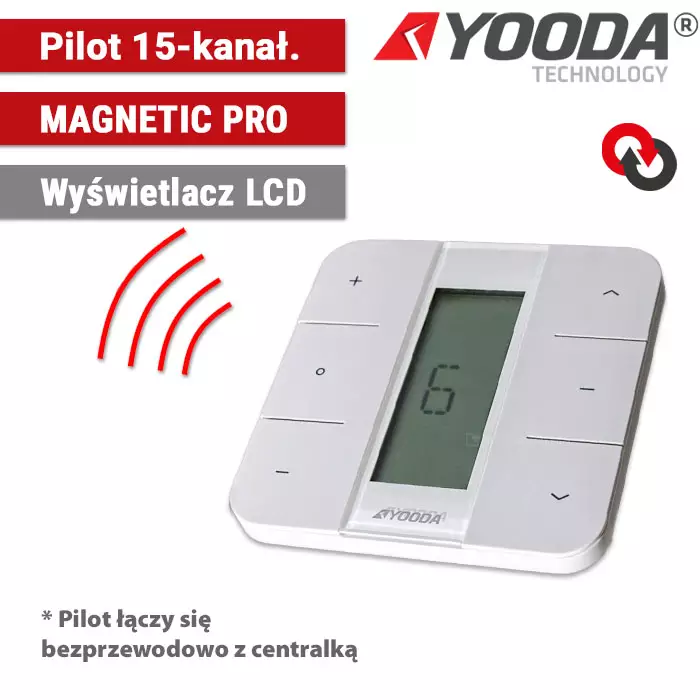 Pilot ścienny MAGNETIC PRO 15-kanałowy YSH, 1712773H