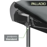 Podpora standard w markizie Palladio Aluprof chroniąca przed wiatrem i wstrząsami