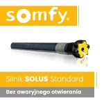Silnik marki Somfy Solus do markiz tarasowych bez wbudowanej centrali i bez awaryjnego otwierania
