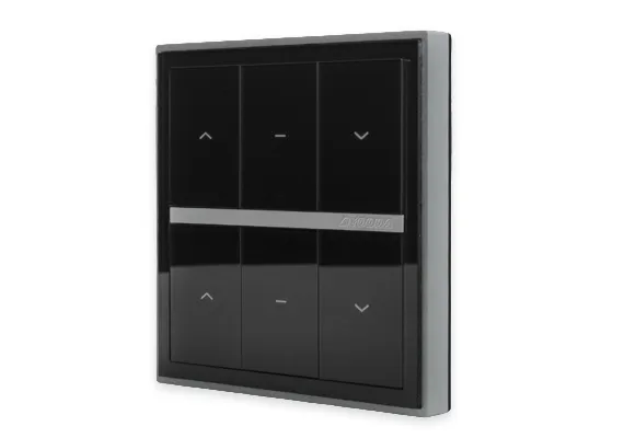 Pilot ścienny MAGNETIC DELUXE 2-kanałowy, czarny 1711702B
