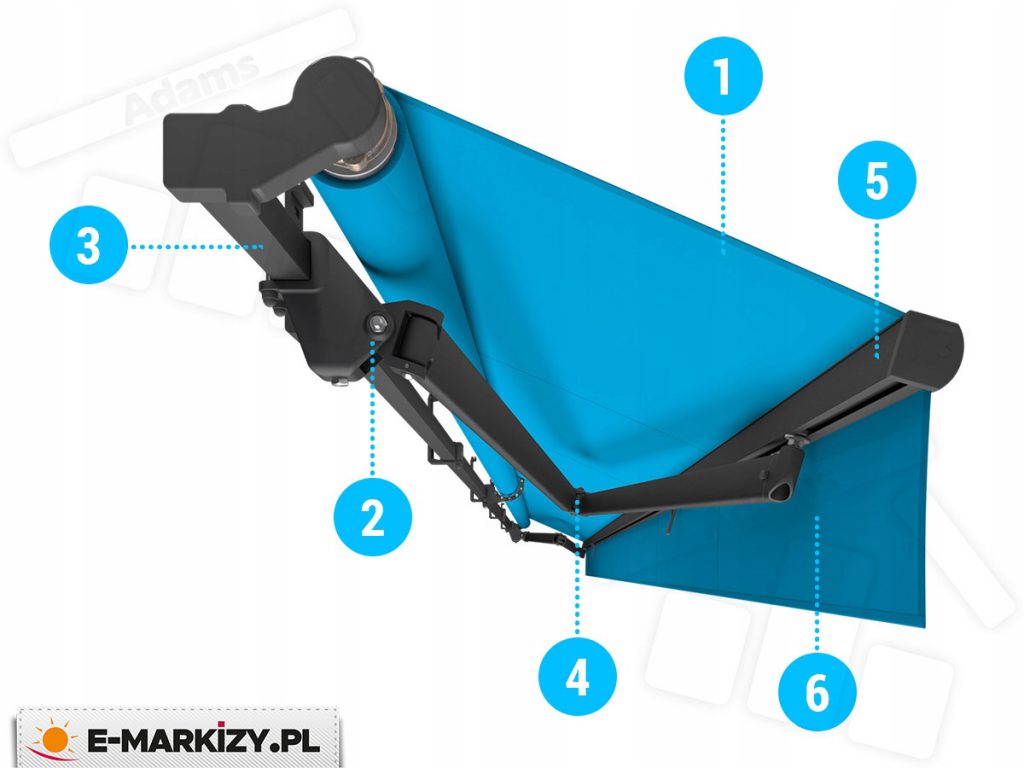 markiza australia selt,markiza australia selt, grafit konstrukcja, tkanina akrylowa
