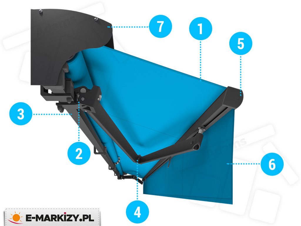 markiza jamaica selt charakterystyka, elementy markizy, konstrukcja markizy