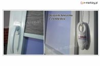 roleta w kasecie lux kombi z prowadnicami materialowa