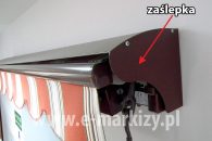 polkaseta markizowa z zaślepką boczną chroniącą mechanizm rozwipółkaseta markizowa z zaślepką boczną chroniącą mechanizm rozwijaniajania