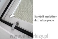 moskiteira okienna uchwyty mocujące