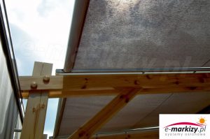 Tkaniny akrylowe w rolecie veranda chronią przed nadmiernym nagrzewaniem i przepuszczają jednocześnie światło słoneczne