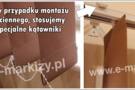 Montaż rolet pionowych nad wnęką okienną
