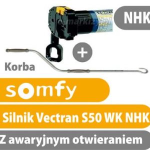 Somfy Vectran s50-wk do markiz z awaryjnym otwieraniem, sterowanie korbą