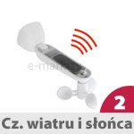 Czujnik wiatru i słońca solarny