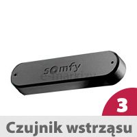 Czujnik wstrząsu Eolis 3D WIREFREE io czarny