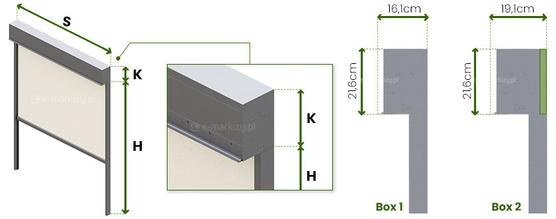 Refleksol zip box selt wymiarowanie, pomiar refleksola, refleksole wymiary