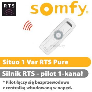 1811608 Pilot Situo 1 Var RTS Pure SOMFY pilot do żaluzji fasadowych