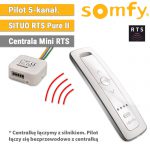 Automatyka do refleksoli, somfy pilot situo 5 rts pure II 1870419, Pilot Situo 5 RTS Pure - 1szt + centralka Mini RTS