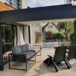 Pergola aluminiowa z rynną, pergola luxury z rynną odpływową
