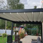 Pergola z rozwijanym dachem, pergola luxury rozwijany dach tkaninowy