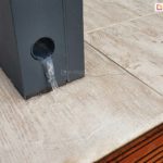 System odprowadzania wody z pergoli tarasowej, pergola luxury rynna odpływowa