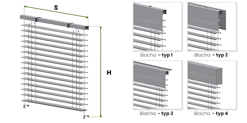 Żaluzje fasadowe z90 linkowe wymiarowanie, jak mierzyć żaluzje fasadowe