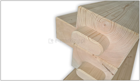 Elementy pergoli drewnianej, belki do budowy pergoli