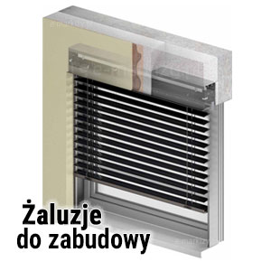 Flush-mounted facade blinds