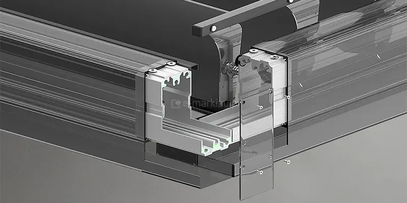 Aluminiowa konstrukcja dachu tarasowego SB400R Selt jest dodatkowo wzmocniona wewnętrznymi elementami z ekstrudowanego aluminium