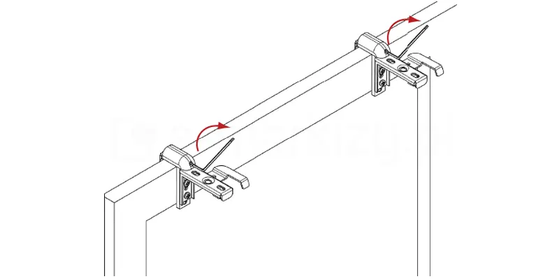 Stabilizacja uchwytu mocowanie bezinwazyjne żaluzji