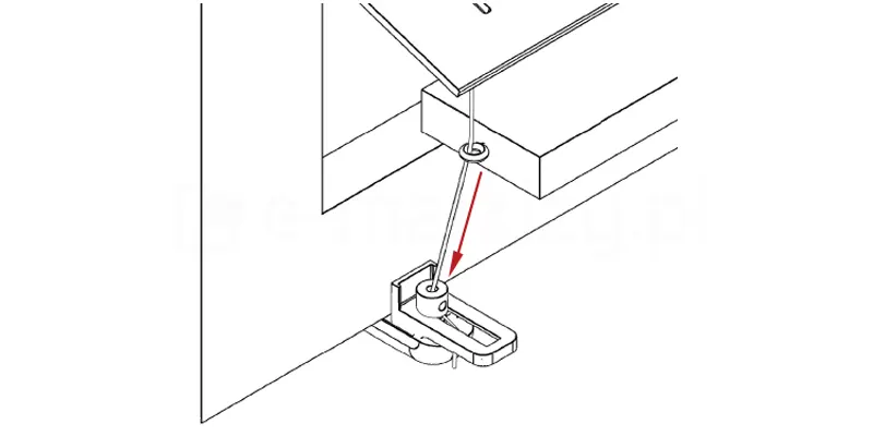 Prawidłowe prowadzenie linki lub żyłki w żaluzji