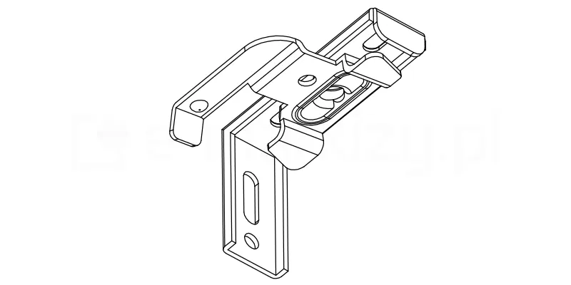 Uchwyt twist do żaluzji aluminiowej 50mm