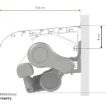 Uniwersalny daszek do markiz tarasowych wykonany z 4 elementów o szerokości 32,8cm