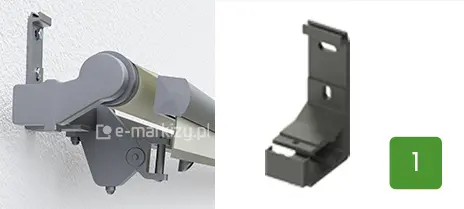 Do montażu markizy Australia Selt na ścianie używane są standardowe uchwyty ścienne Selt