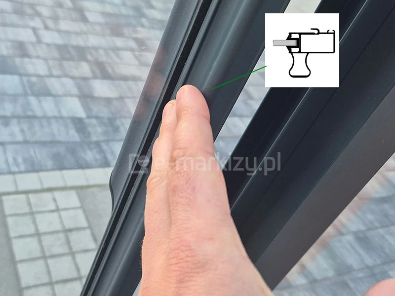 Skrzydlo systemu przesuwnego sotro z wygodna raczka 1 selt