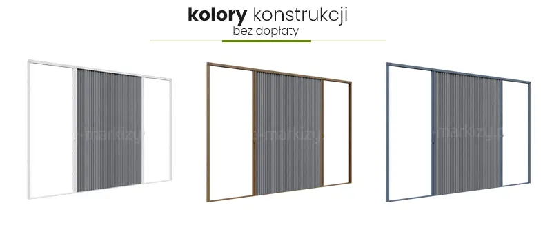 Moskitiera Zig-Zag standardowe kolory
