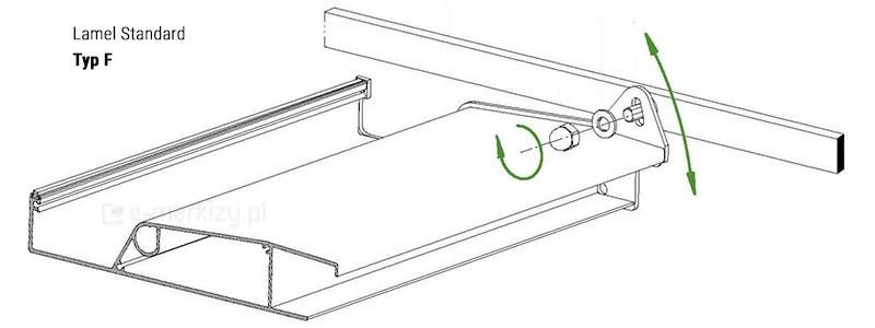 Montaz lamela pergoli sb450 typ f