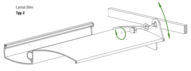 Montaz lamela pergoli sb450 typ z