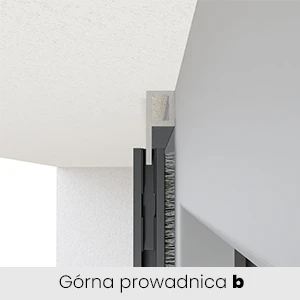 Moskitiera slim górna prowadnica typ b