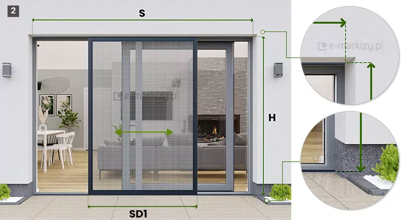 Montaz moskitiery slider na balkonie przesuwnym banner