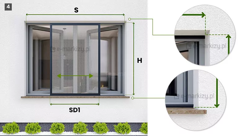 Montaz moskitiery slider na oknie banner