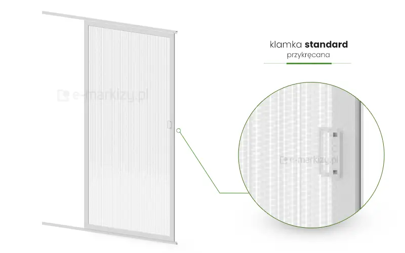 Moskitiera slider klamka standardowa