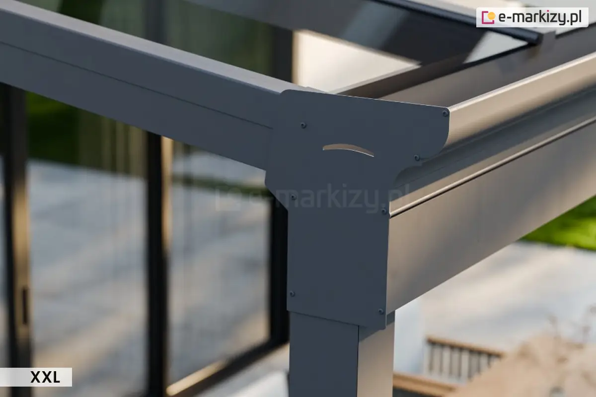 Powiekszona belka przednia terano xxl w kolorze antracytowym