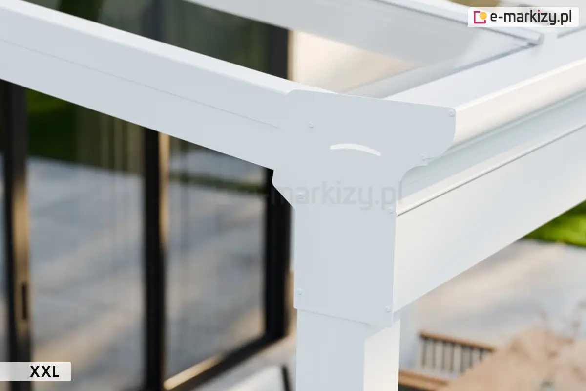 Powiekszona belka przednia terano xxl w kolorze bialym